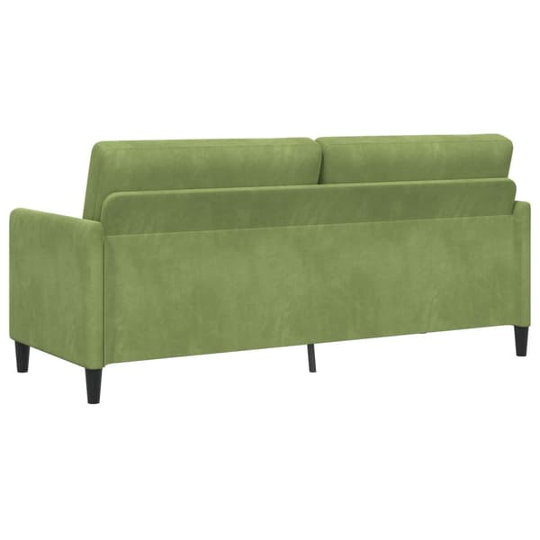 Soffa med förvaring Ljusgrön 192 x 78 x 87 cm Polyester
