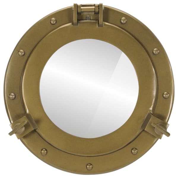 Väggspegel Ø30 aluminium och glas