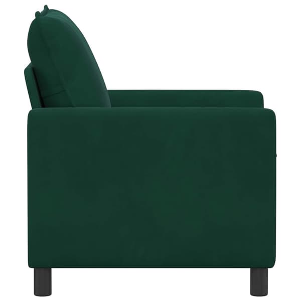 Soffa Mörkgrön 76 x 81 x 87,5 cm Sammet
