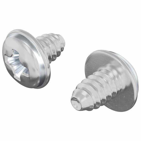 Låsskruvar 2 pcs Silver M4 x 5 mm Järn