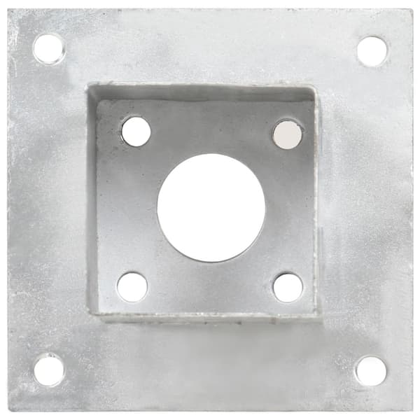 Stolpfot 4 st galvaniserad metall 81 mm
