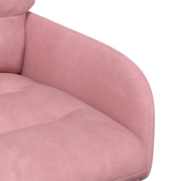 Matstolar 2 pcs Sammet Rosa 59 x 59,5 x 90 cm