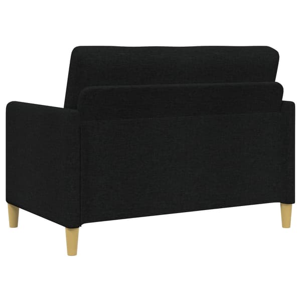 Soffgrupp med förvaring 2 pcs Svart Polyester