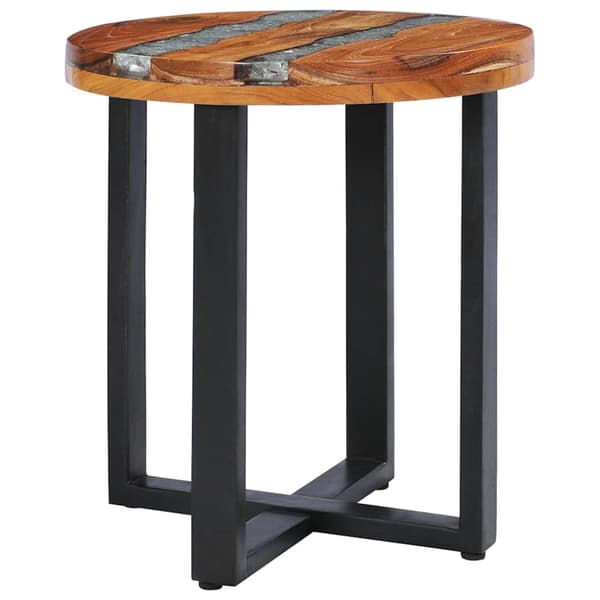 Soffbord 40x45 cm massiv teak och polyresin
