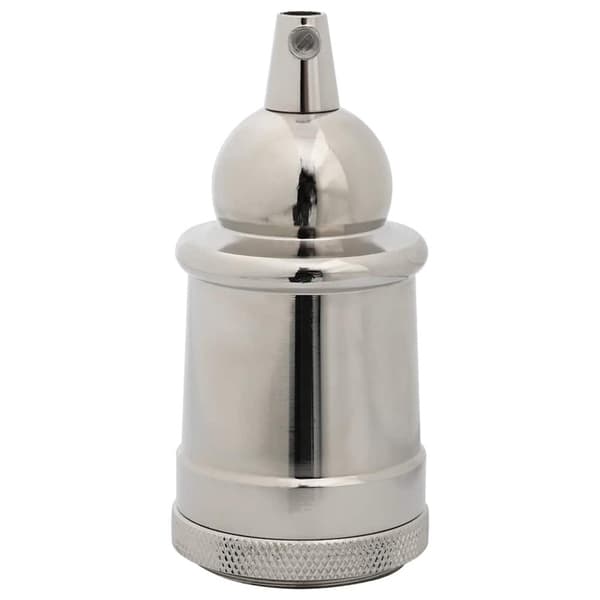 Lamphållare 2 st Satin Nickel E27