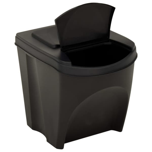 Staplingsbara soptunnor 3 st antracit 75 L