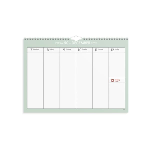Väggkalender Veckoplan 26/27