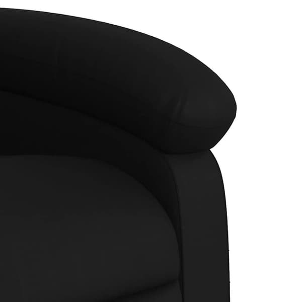 Massagefåtölj svart konstläder