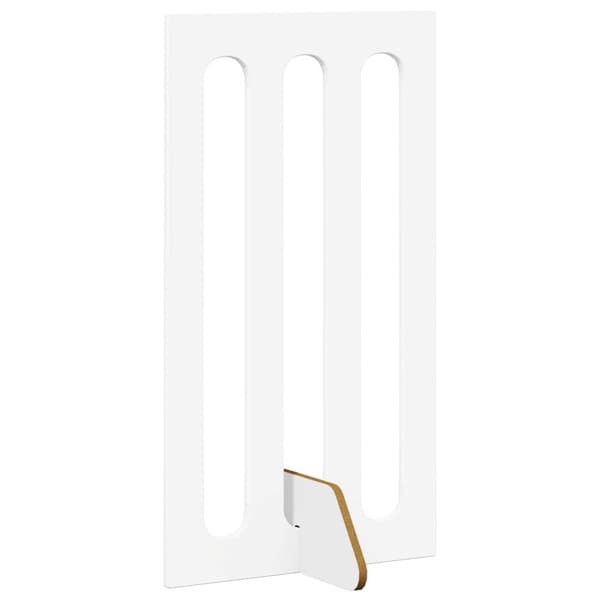Fällbar husdjursgrind 4 pcs Vit 201 x 38 x 90 cm