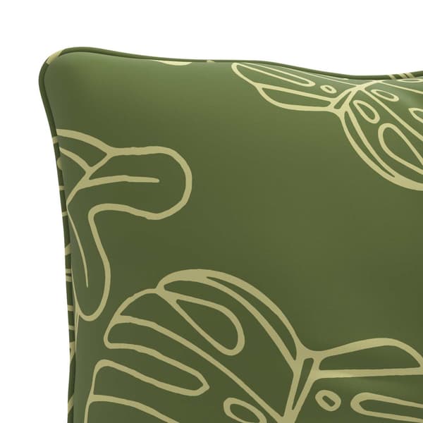 Ryggkudde PUTTEN 100% Polyester Bladdesign 70 x 40 x 10 cm