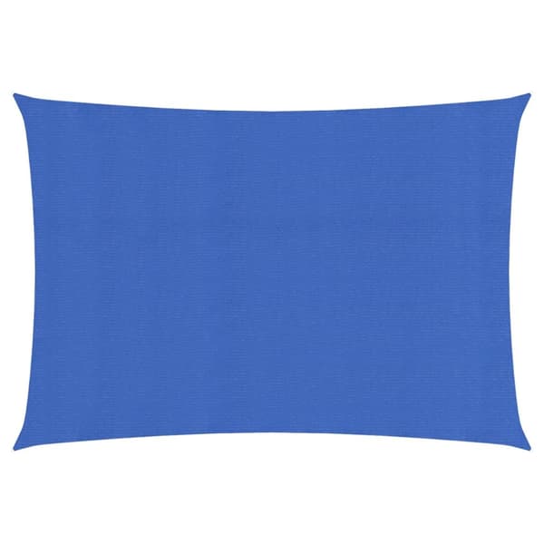 Solsegel 160 g/m² rektangulär blå 6x8 m HDPE