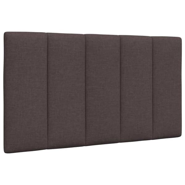 Headboard Cushion "Hanko" Dark Brown 80 cm Fabric