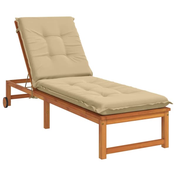 Solstol Kudde GEMERT 100% Polyester Beige 190 x 60 x 9 cm