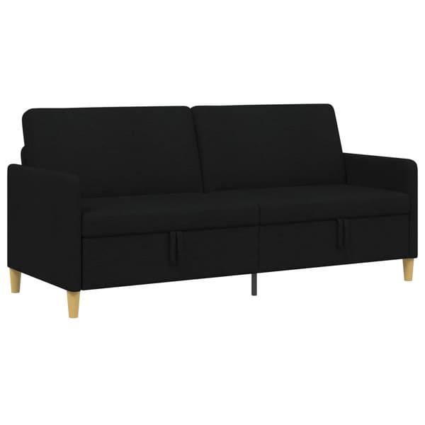 Soffa med förvaring Svart 192 x 78 x 87 cm Polyester