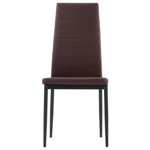Matbord och stolar 5 delar brun
