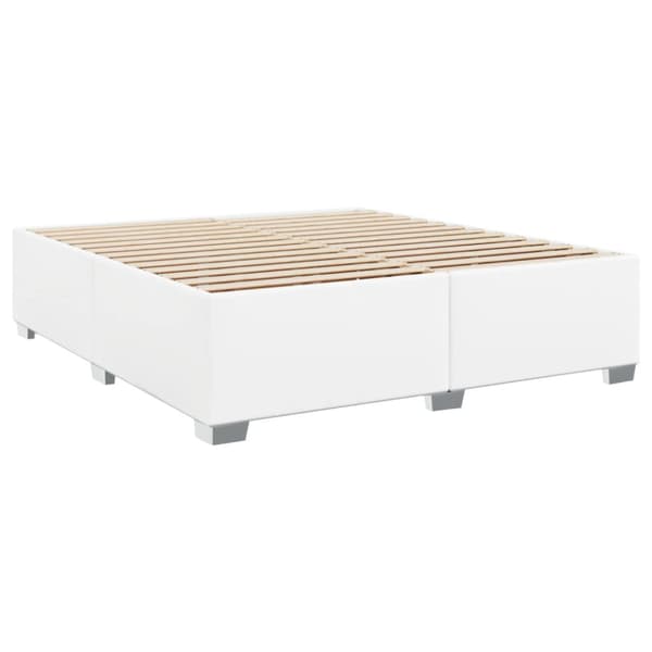 Sängram vit 200x200 cm konstläder