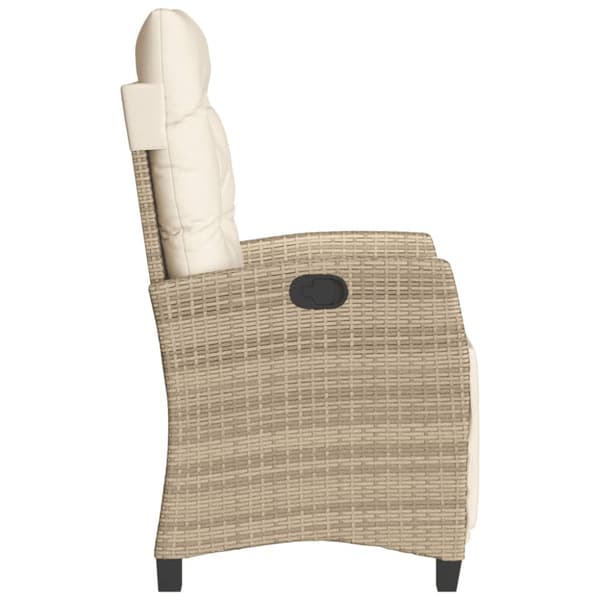 Bistrogrupp med dynor 3 delar beige konstrotting