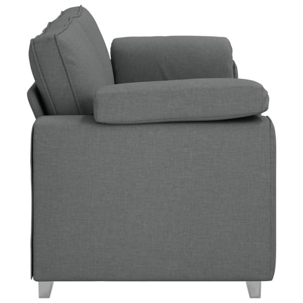 3-Sits soffa Mörkgrå 220 cm tyg