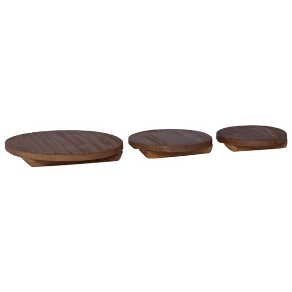 Blomkruka 3 pcs Brun Mahognyträ