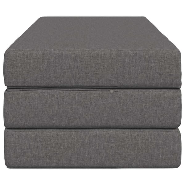 Fällbar Soffbed 160 x 67 x 45 cm Ljusgrå