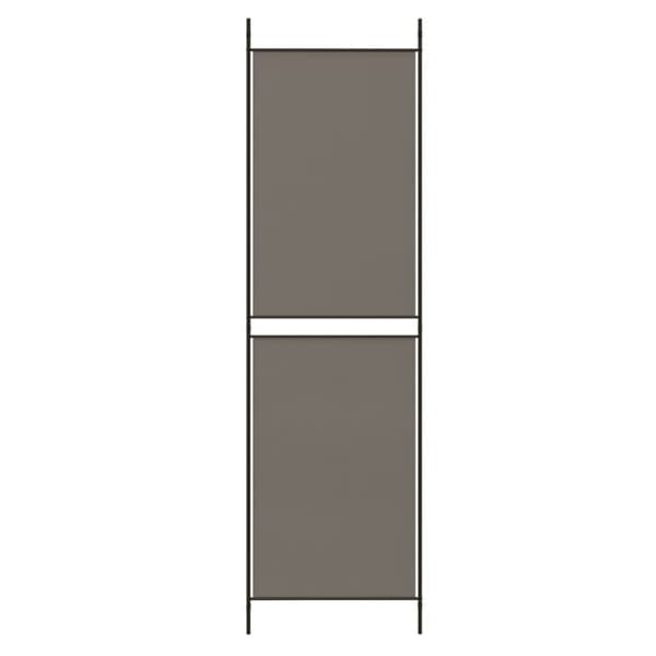 Rumsavdelare 5 paneler antracit 250x220 cm tyg