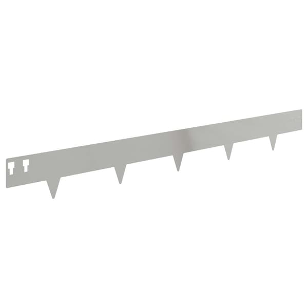 Kant för gräsmatta 30 pcs 100 x 12 cm Stål Silver