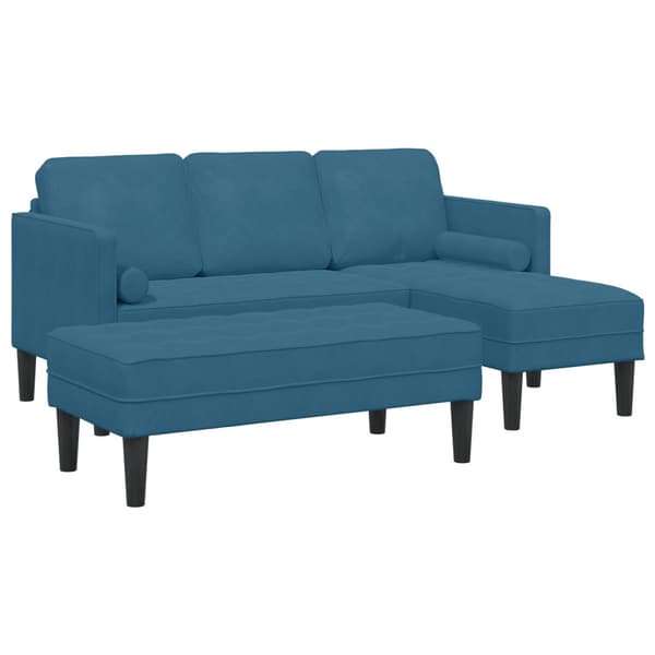Soffset 2 st Blå Polyester