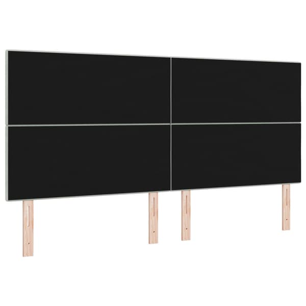Huvudgavel Ljusgrå 200 cm Sammet