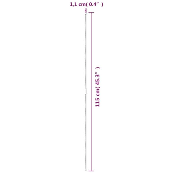 Växtstöd 30 st grön 115 cm stål
