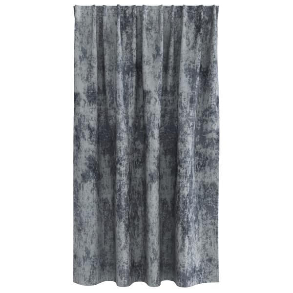 Sammetsgardiner 2 pcs Silvergrå 140 x 140 cm Sammet