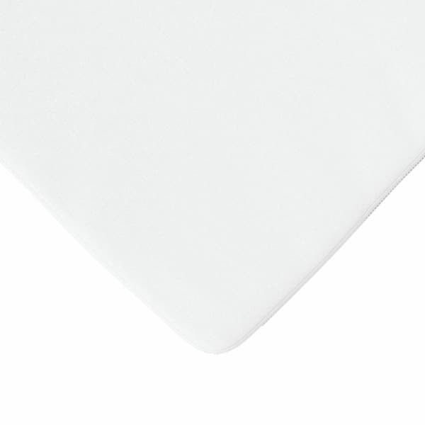 Sittkuddar 4 pcs Vit 40 x 40 x 3 cm tyg