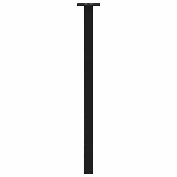 Konsolbordsben 4 st svarta 72 cm stål