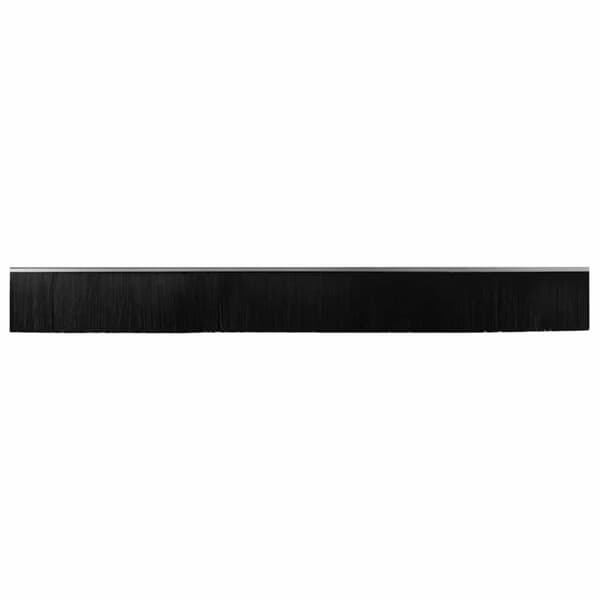 Självhäftande dörrborstlist 2 pcs Silver 100 cm