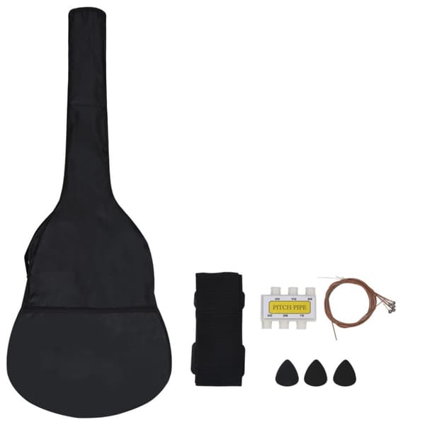 Gitarr för nybörjare 8 delar klassisk blå 3/4 36"