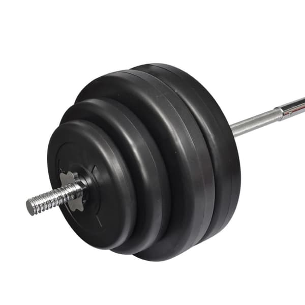 Skivstång med vikter 60 kg