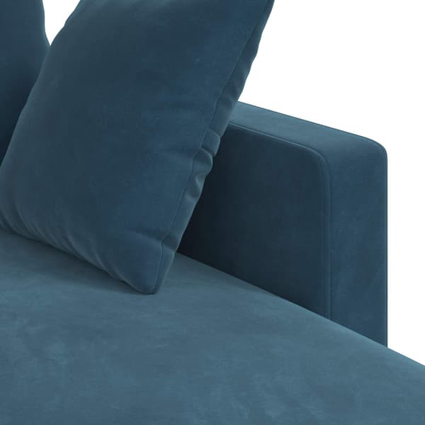 Soffa Blå 178 x 134 x 80 cm Sammet