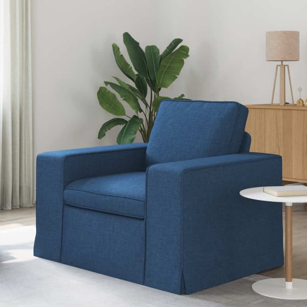 Soffa Blå 103 x 80 x 82 cm tyg