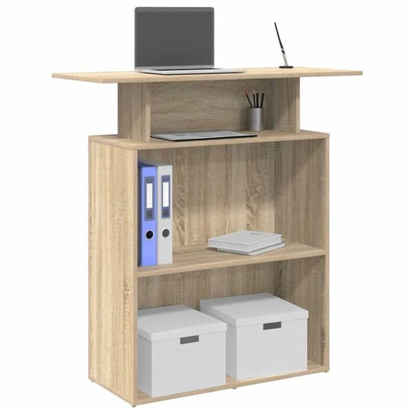 Receptionsdisk Sonoma Ek 100x40x104 cm Konstruerat trä
