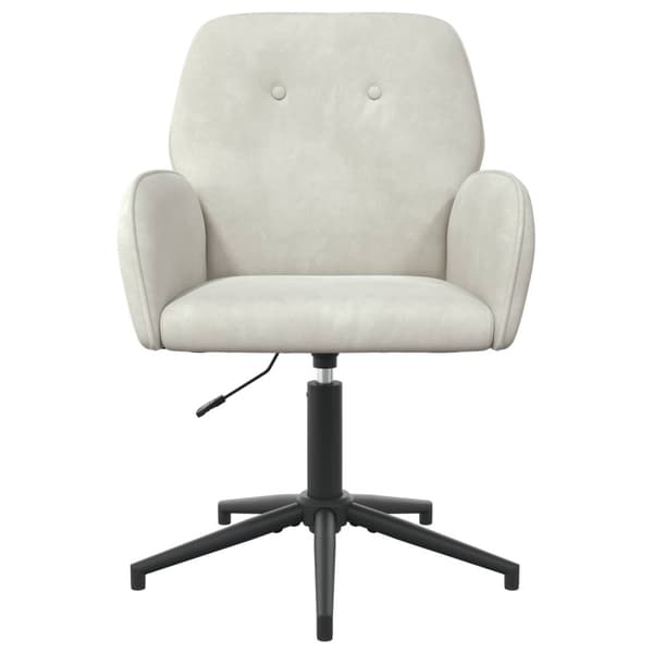 Svanstol 54 x 55 x 90 cm Gräddvit Sammet