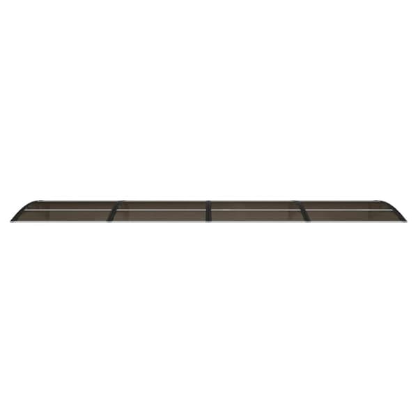 Dörrtak svart 400x100 cm polykarbonat