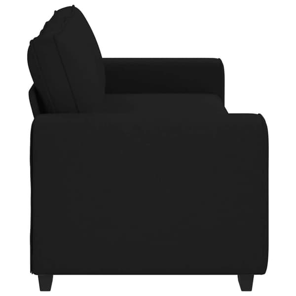 3-sitssoffa svart 220x77x82 cm tyg
