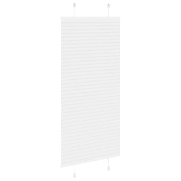 Plisserad persienn vit 65x100cm tyg bredd 64,4cm polyester