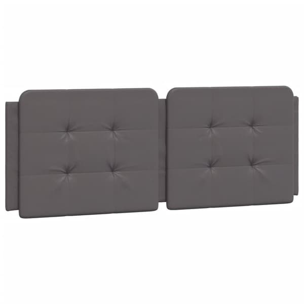 Bed Frame with LED without Mattress "Zadar" Grey 140x190 cm