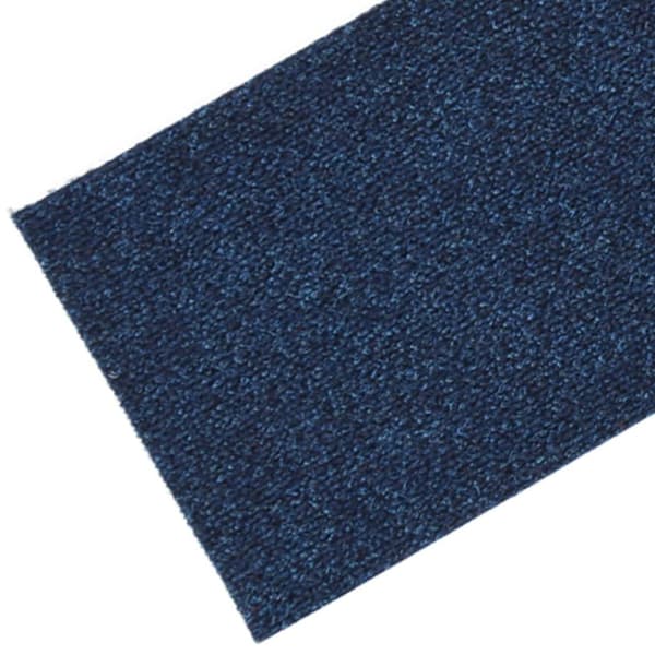 Trappmattor självhäftande 15 st 76x20 cm marinblå rektangulära