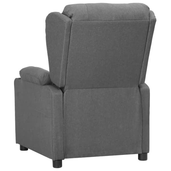 Reclinerfåtölj ljusgrå tyg