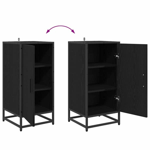 Sideboard Svart Ek 35,5 x 35 x 76 cm