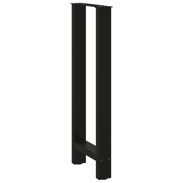 Barbordsben svarta 2 st 40x(100-101) cm stål