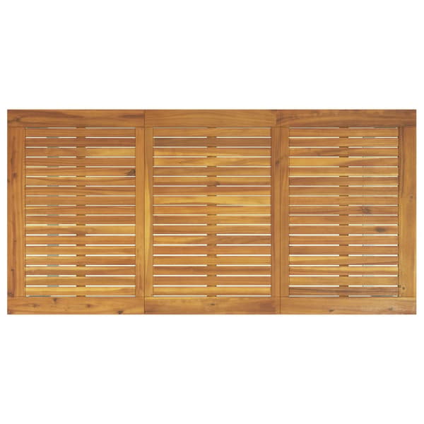 Trädgårdsmöbelset 7 pcs Grå Massivt Akaciaträ