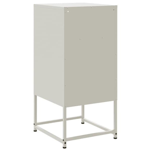 Sängbord 2 st vit 36x39x78 cm stål