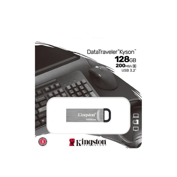 Kingston DataTraveler Kyson - USB flash-enhet - 128 GB